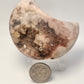 Druzy pink amethyst moon