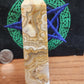 Crazy lace agate druzy tower