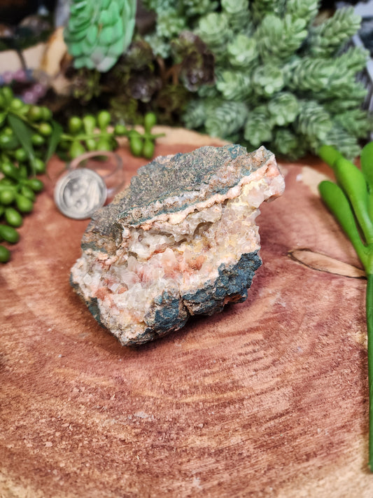 Pink amethyst raw druzy