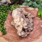 Large pink amethyst druzy specimen