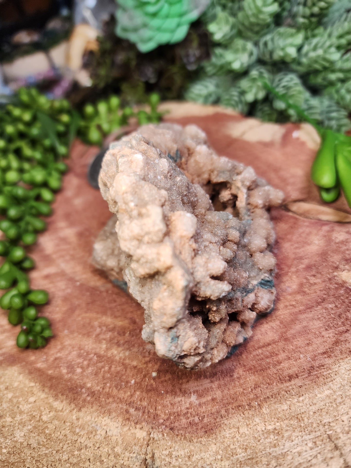 Large pink amethyst druzy specimen
