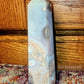 Flower agate x pink amethyst large tower