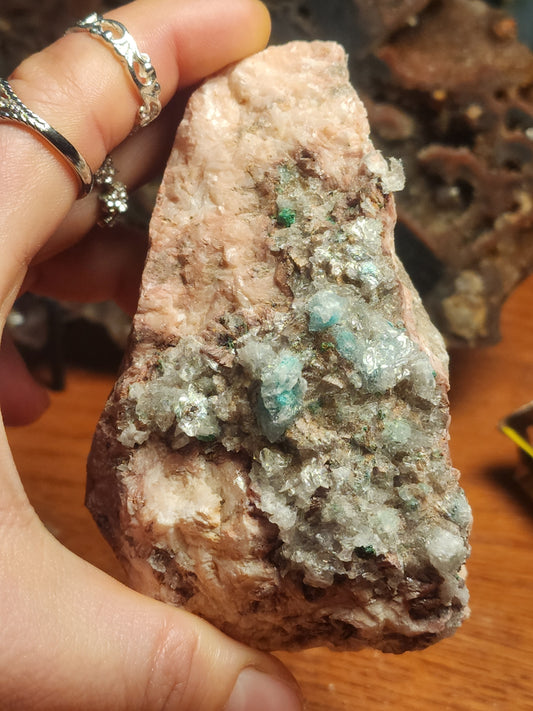 Dolomite with Malachite specimen