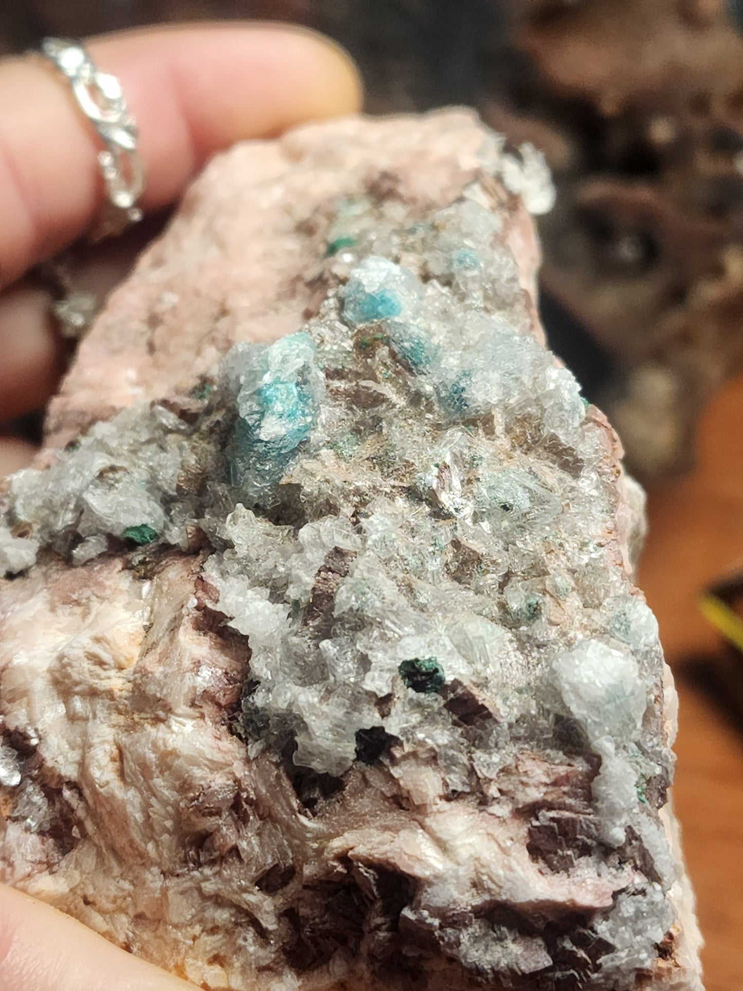Dolomite with Malachite specimen