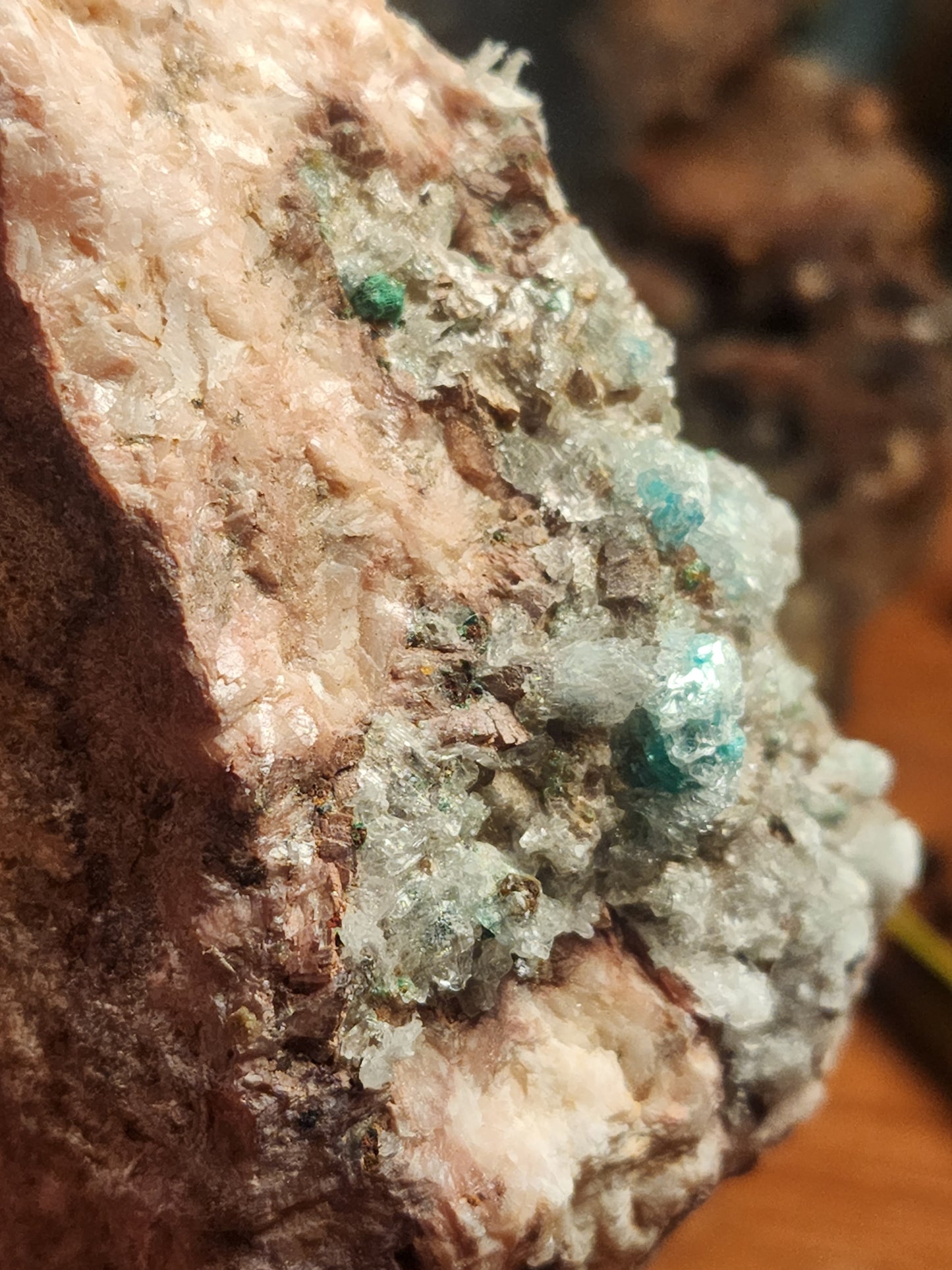 Dolomite with Malachite specimen