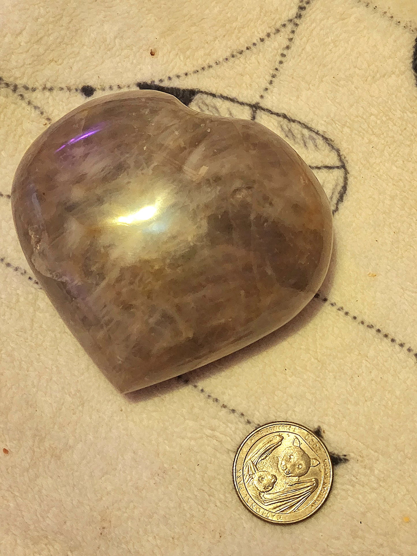 Lavender Rose Quartz Heart