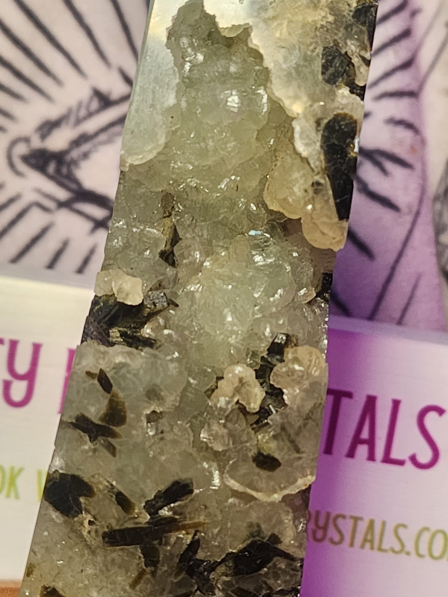 Phrenite Druzy Tower