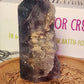 Druzy Rainbow Fluorite Tower