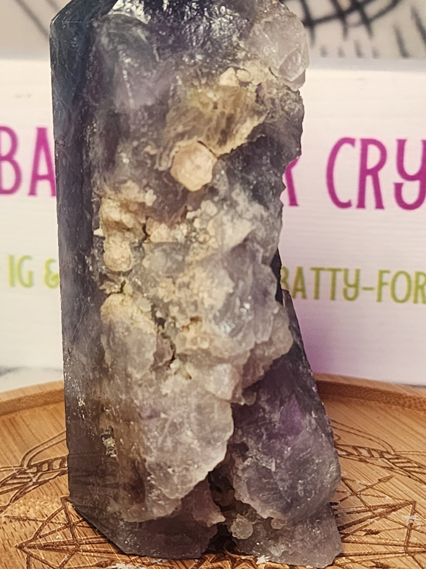 Druzy Rainbow Fluorite Tower