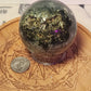 Druzy Phrenite Sphere with Quartz