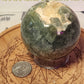 Druzy Phrenite Sphere with Quartz