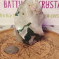 Moss Agate Druzy Flame