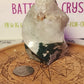 Moss Agate Druzy Flame