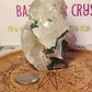 Moss Agate Druzy Flame