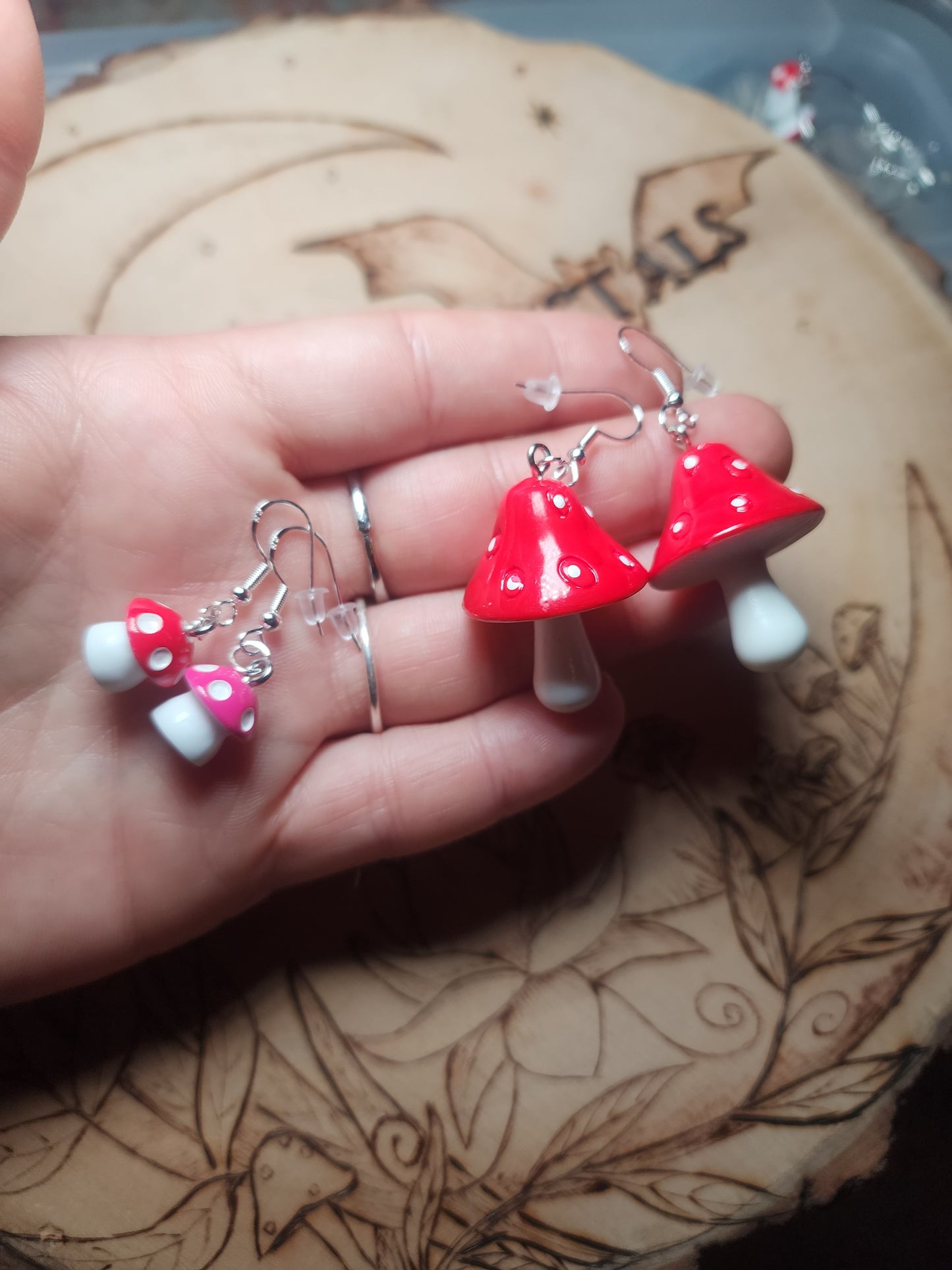 Mushroom Earrings U- Choose